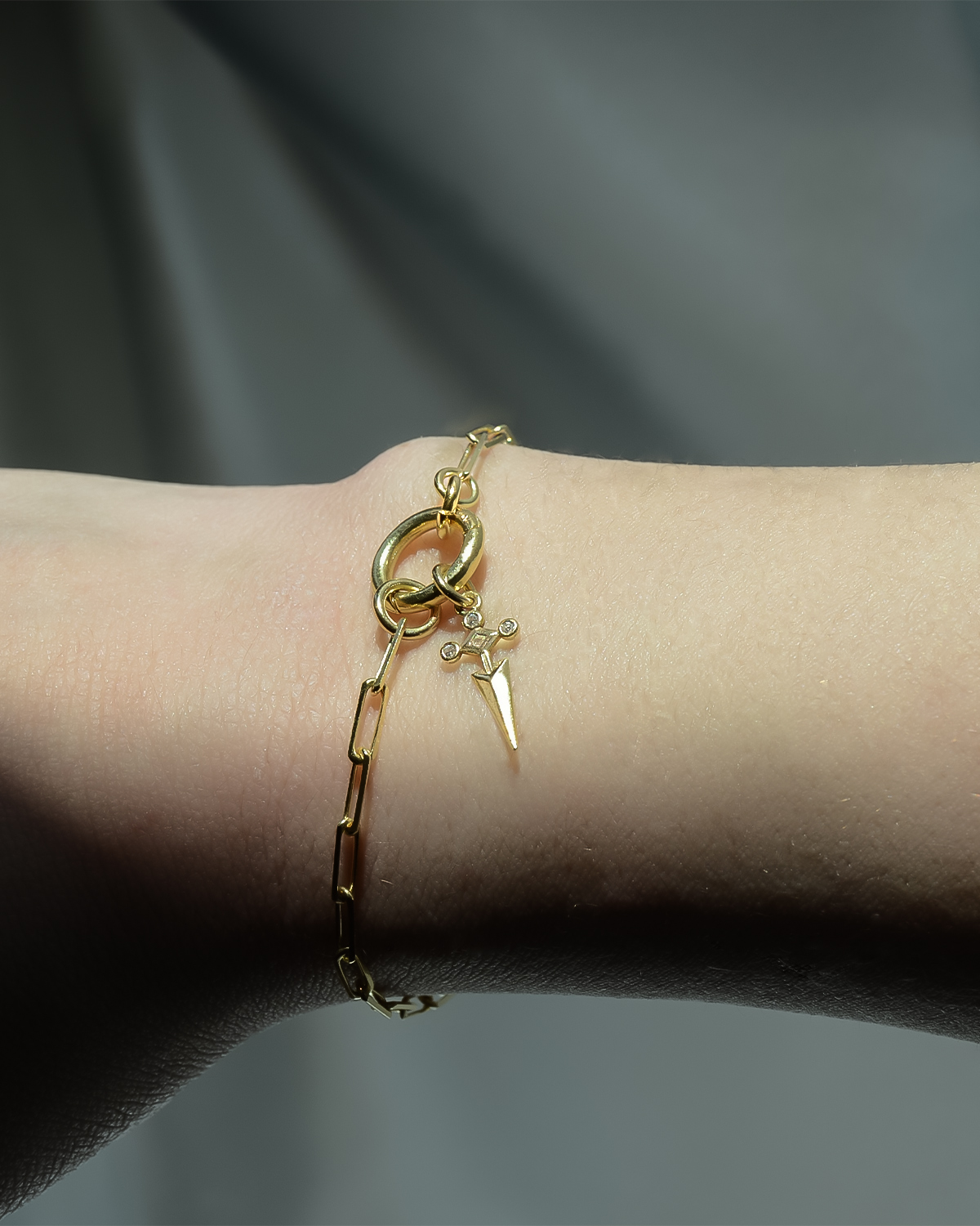 Kılıç Charm Paperclip Bileklik