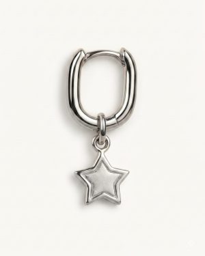 loopies yıldız charm rodyum